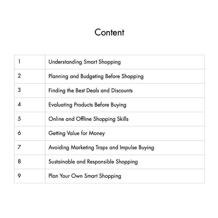 Learn Smart Shopping Skills - Image 2